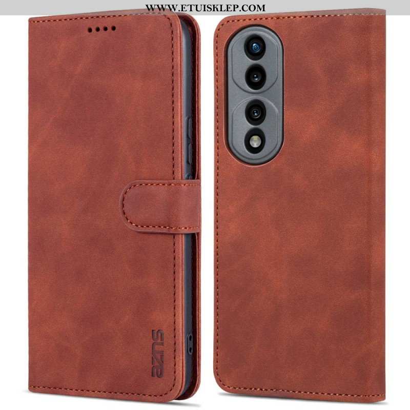 Etui Folio do Honor 70 Efekt Skóry Azns